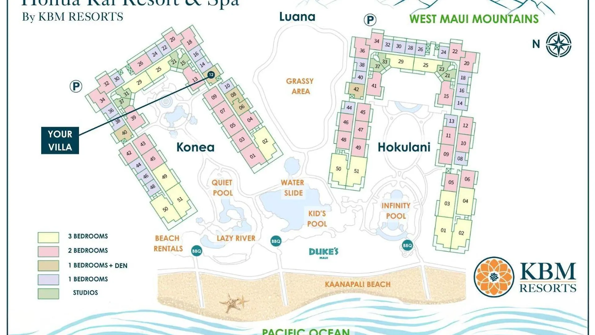 Kbm Resorts Spacious Ocean View 3-Bedroom Honua Kai Collection Multi Unit Listing Same Floor 2 Free Rental Cars Hkk-81216 كانابالي شقة